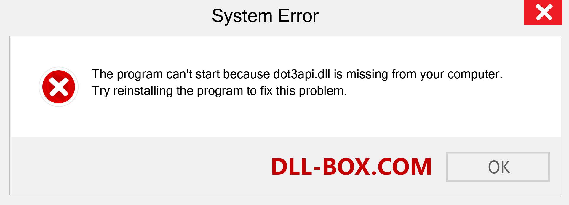  dot3api.dll file is missing?. Download for Windows 7, 8, 10 - Fix  dot3api dll Missing Error on Windows, photos, images